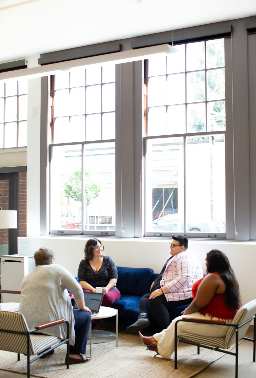 diverse people in conversation
