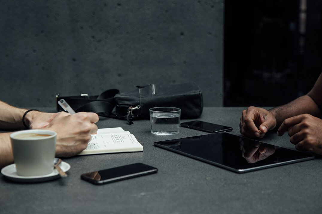 people interacting via digital devices